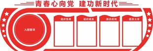 青春心向党建功新时代文化墙