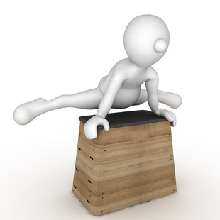 3D小人做俯卧撑健身