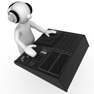 3D小人操作DJ混音台