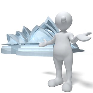 3D小人展示悉尼歌剧院