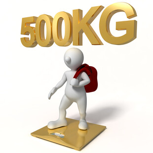 小人背负500KG重物