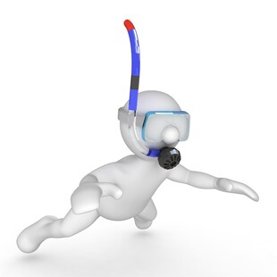 3D小人模拟水下潜水姿态