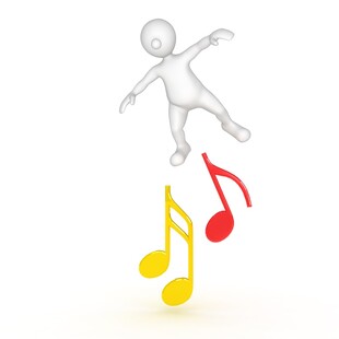 跳跃的音乐小人