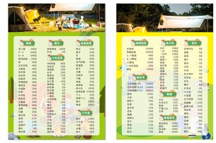 景区项目价格表展示
