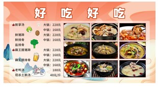 美味佳肴菜单展示