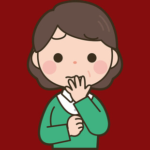 害羞女孩捂嘴小动作
