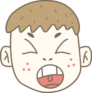 愤怒小男孩卡通表情