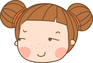 俏皮双马尾女孩头像