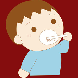 小孩用温度计测体温