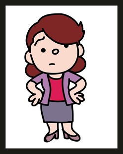 生气的职场女性