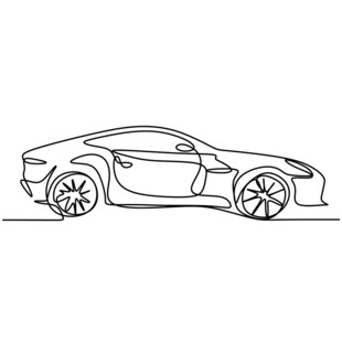 简约线条勾勒的时尚汽车