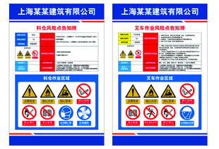 安全风险点 告知牌 电梯安全牌