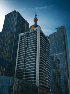 都市摩天大楼建筑群