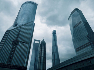 都市摩天大楼建筑群