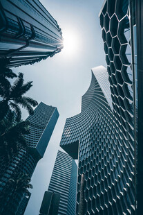 都市摩天大楼景观