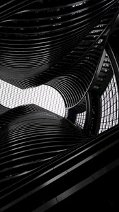 未来感黑白建筑空间
