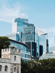 伦敦新旧建筑对比景观