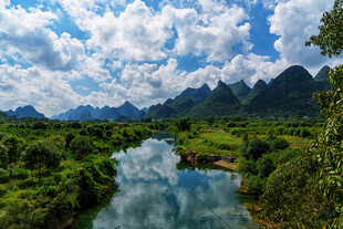 桂林青山绿水风光