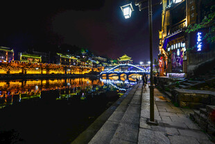 湘西凤凰古城夜景