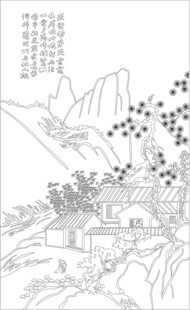 水墨山水间的静谧山居
