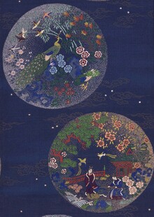梦幻星球花卉插画图案
