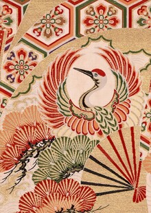 日式传统花鸟图案装饰画