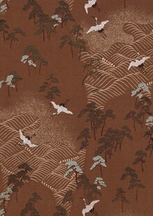 复古飞鸟几何图案纹理