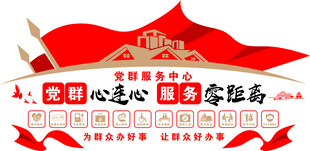 社区便民服务中心文化墙