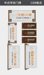 中式导视牌设计方案展示
