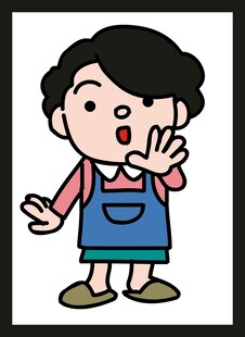 惊讶的围裙女性