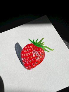 纸上草莓插画