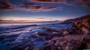 海边黄昏美景