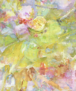 梦幻水彩花卉抽象画作