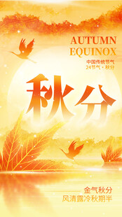 秋分时节秋景诗意画面