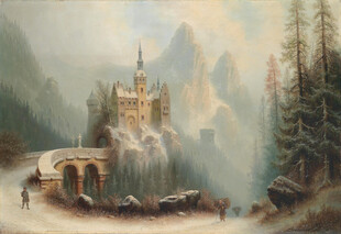 山间城堡景观