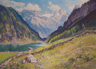 山间湖畔美景