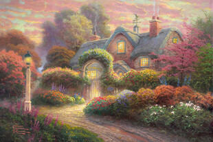 梦幻花园小屋美景