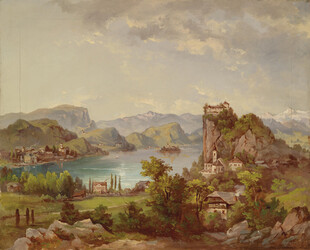 古典山水风景油画