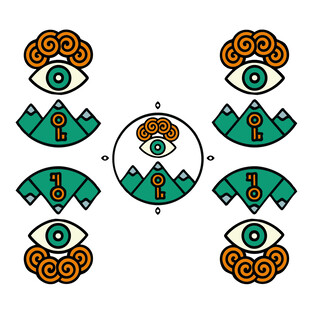 中式神秘元素图案设计