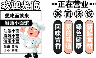 萌趣厨师主题餐厅装饰