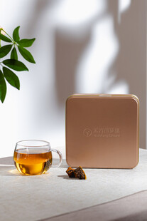 简约茶景与方形物件