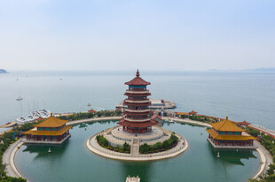 海上宝塔景观