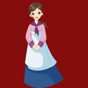 传统韩服女子形象