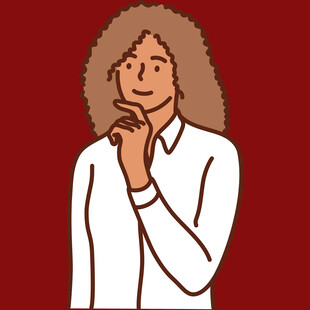 思考的女性
