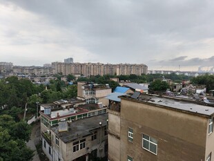 城市居民区俯瞰景象