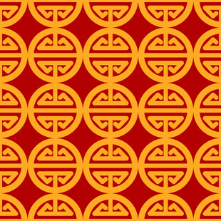中式传统福寿纹图案背景