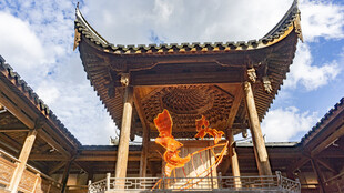 中式古建筑内景