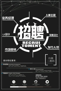 平面设计招聘海报