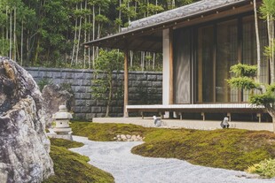 日式禅意庭院景观