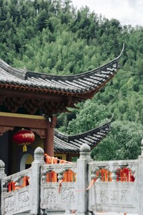 中式古建庙宇景观